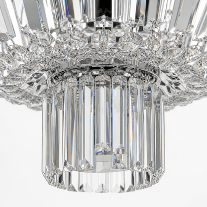 Lights  -  YS 10-1047-1PN Nickel Chandelier with Clear Glass  -  60485108