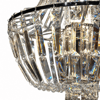 Lights  -  YS 10-1047-1PN Nickel Chandelier with Clear Glass  -  60485108