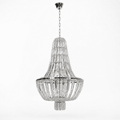 Lights  -  YS 10-1047-1PN Nickel Chandelier with Clear Glass  -  60485108