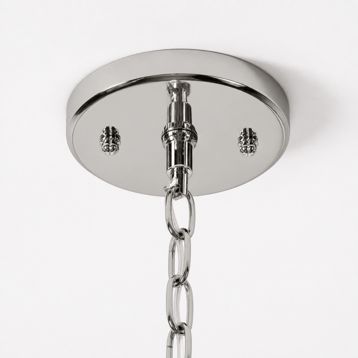 Lights  -  YS 10-1959-8 Nickel Clear Glass Chandelier  -  60485109