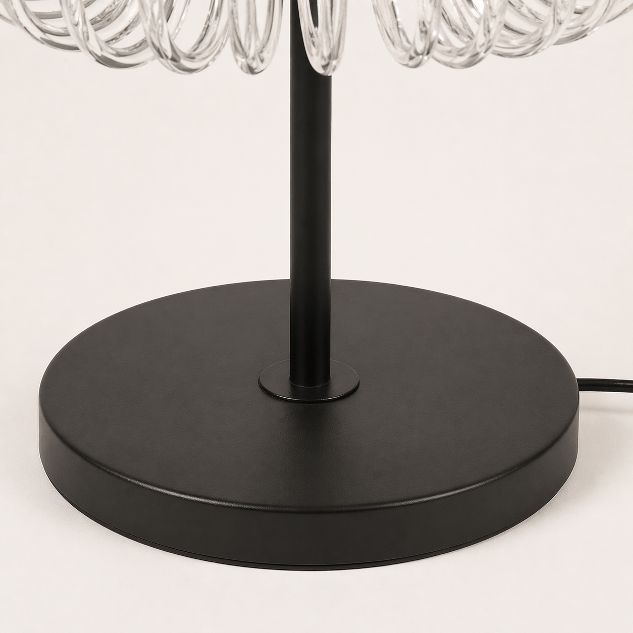 Lights  -  YS 12-1466-4AB Antique Table Lamp with Clear Glass - Black  -  60485114
