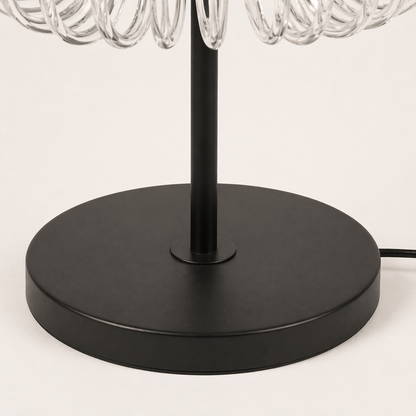 Lights  -  YS 12-1466-4AB Antique Table Lamp with Clear Glass - Black  -  60485114