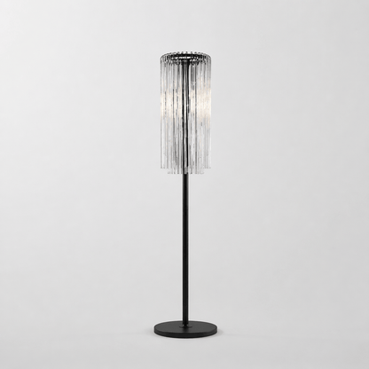 Lights  -  YS 13-1227-4AB Antique Floor Lamp with Clear Glass - Black  -  60485116