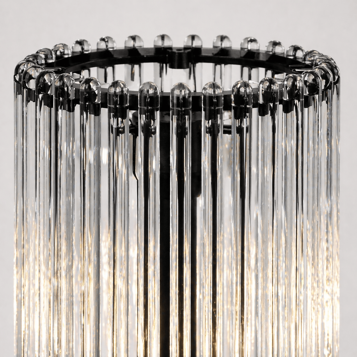 Lights  -  YS 13-1227-4AB Antique Floor Lamp with Clear Glass - Black  -  60485116