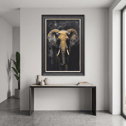 Pictures  -  60485117 Elephant Framed Painting - 114 x 74cm  -  60485117