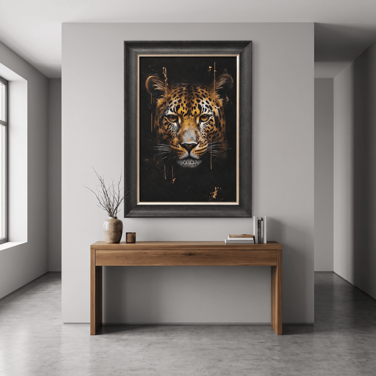 Pictures  -  60485118 Leopard Framed Painting - 114 x 74cm  -  60485118