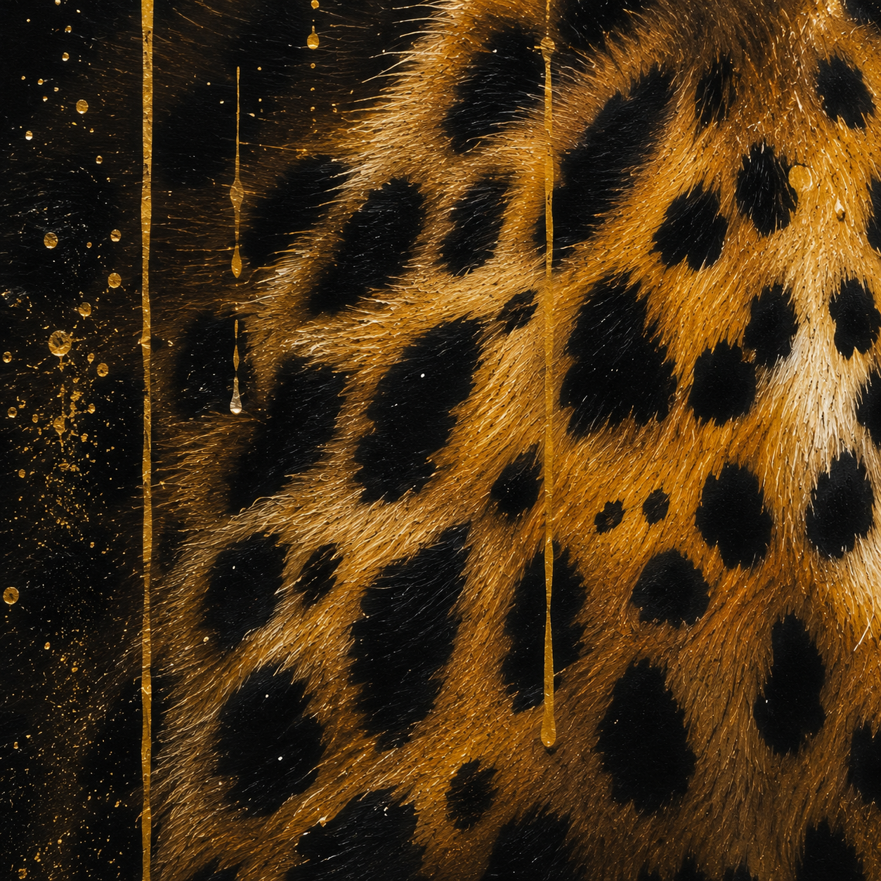 60485118 Leopard Framed Painting - 114 x 74cm