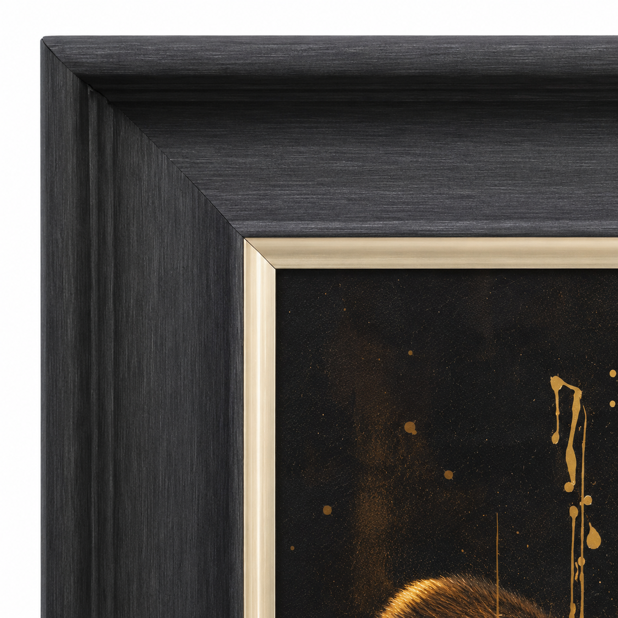 60485118 Leopard Framed Painting - 114 x 74cm