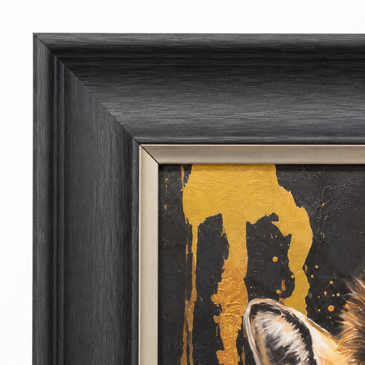 60485120 Zebra Framed Painting - 114 x 74cm