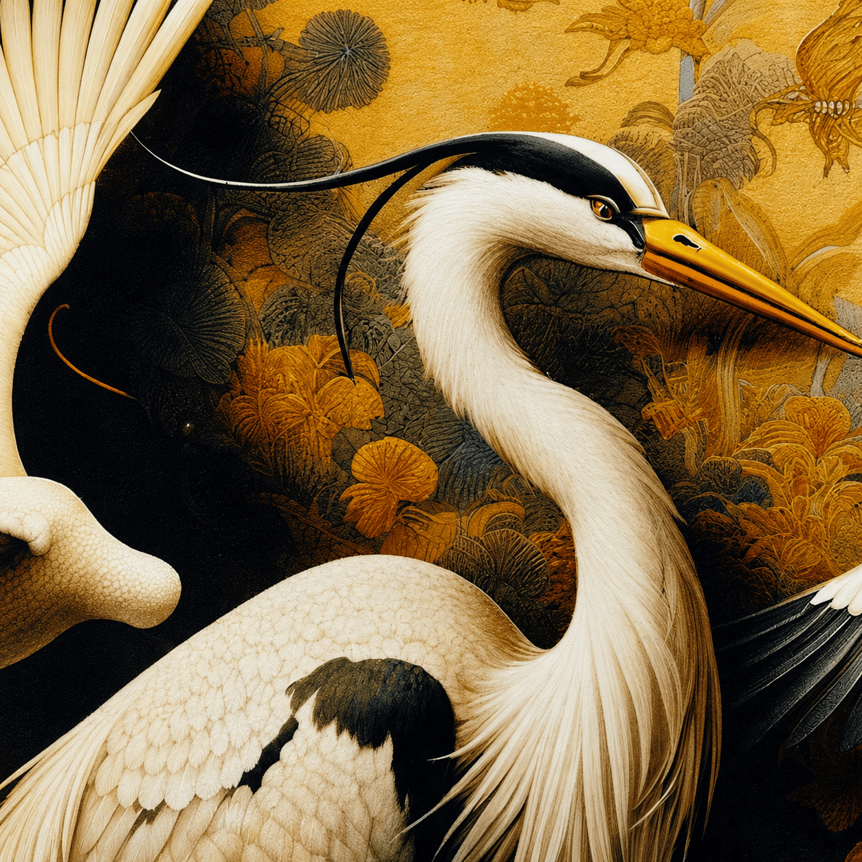 Pictures  -  SHH Orient 3 Velvet Large Canvas with Black Frame - 92 x 142cm  -  60485124