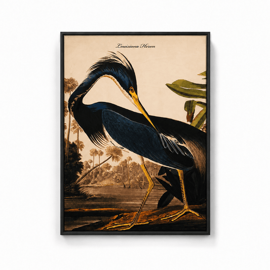 Pictures  -  60485129 Heron Velvet Canvas Medium - 93 x 68cm  -  60485129