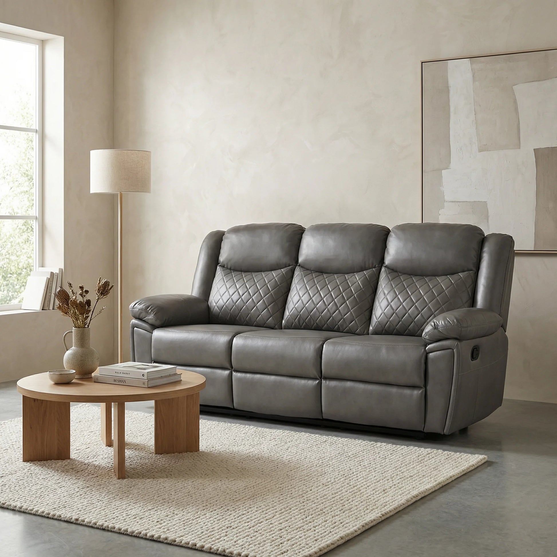 Furniture  -  Rachael 3 Seater Sofa - Grey  -  60485144