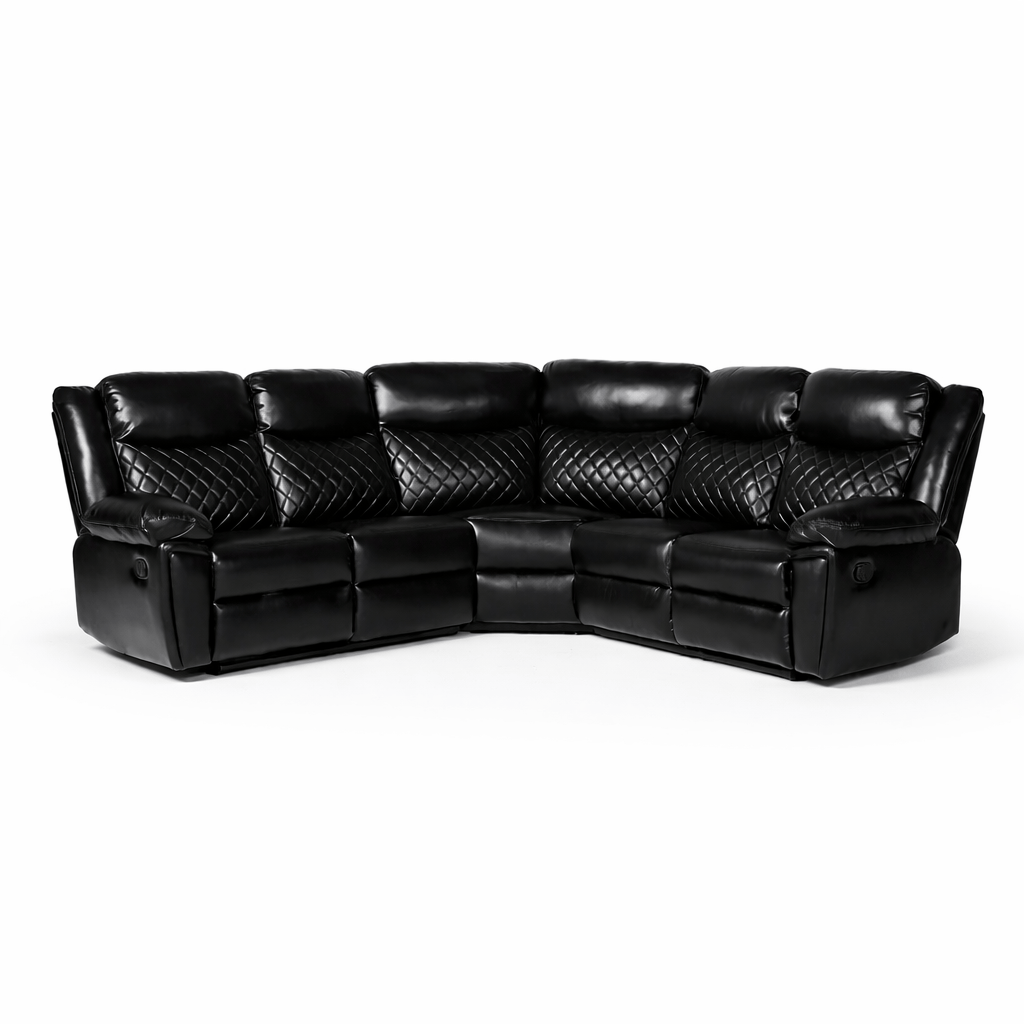 Furniture  -  Rachael Corner Sofa - Black  -  60485147