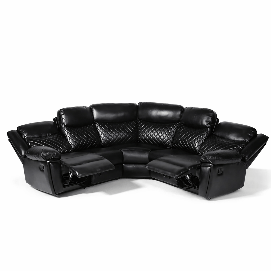 Furniture  -  Rachael Corner Sofa - Black  -  60485147