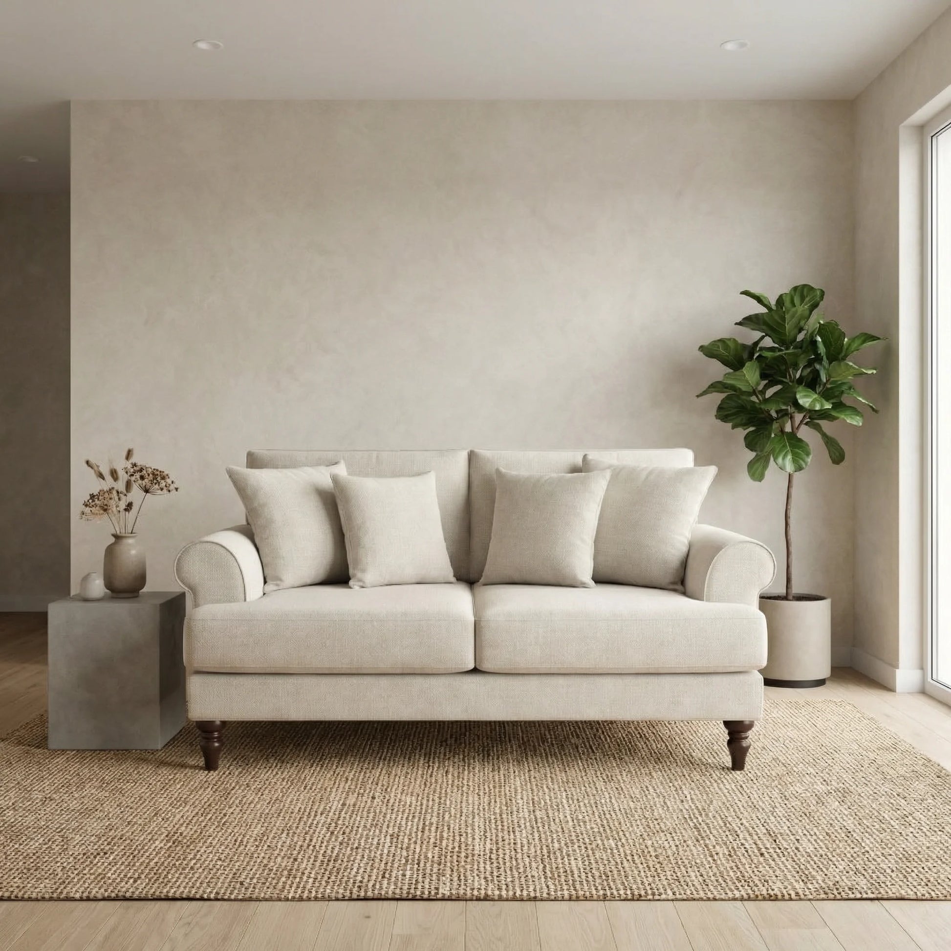 Furniture  -  Orton 2 Seater Sofa - Beige  -  60485154