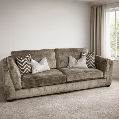 Furniture  -  Miami 4 Seater Sofa - Mink  -  60485155