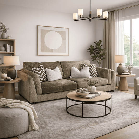 Miami 3 Seater Sofa - Mink