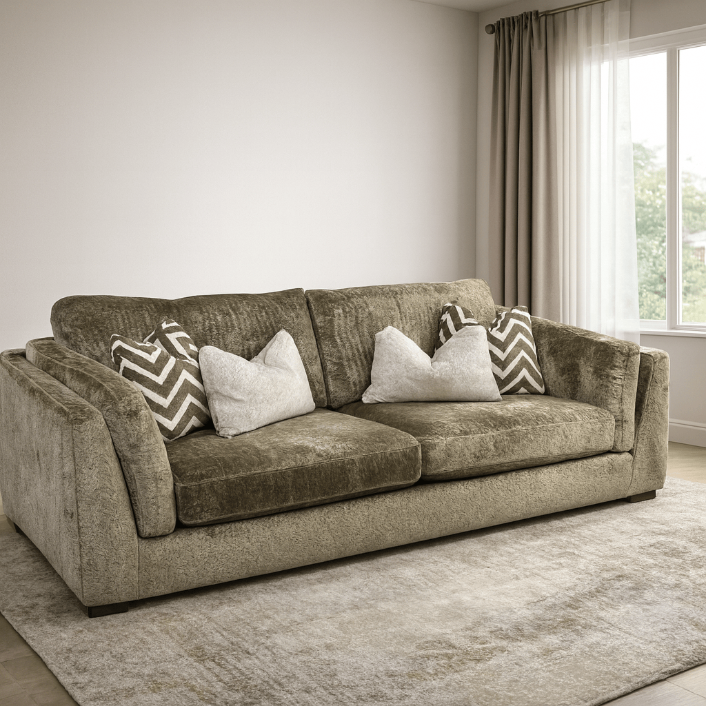 Furniture  -  Miami 3 Seater Sofa - Mink  -  60485156