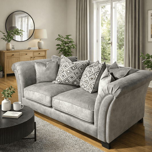 Furniture  -  Fabien 2 Seater Sofa - Silver  -  60485191