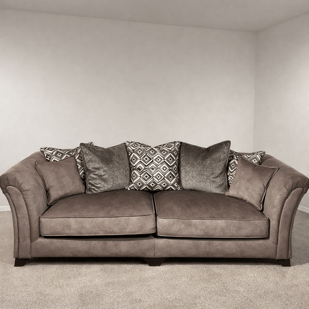 Furniture  -  Fabien 4 Seater Sofa - Chocolate  -  60485198