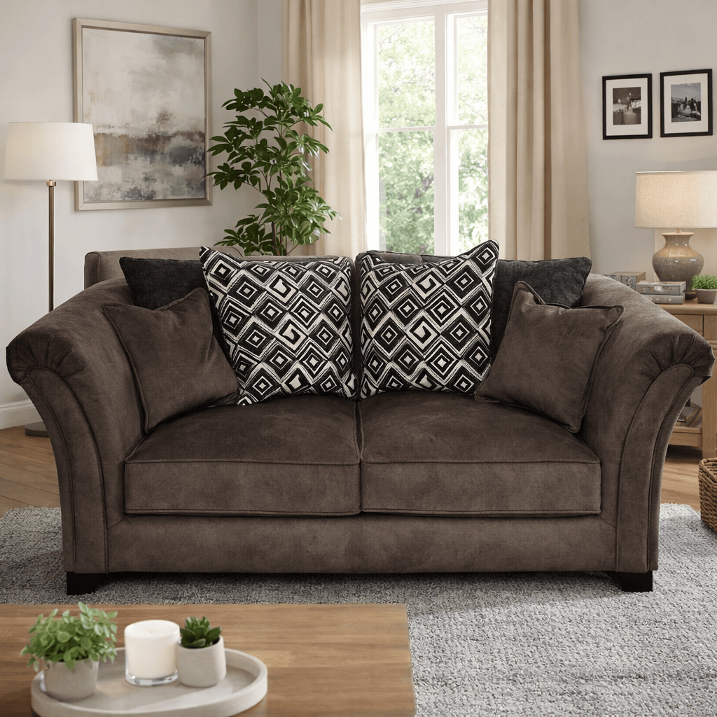 Furniture  -  Fabien 2 Seater Sofa - Chocolate  -  60485199