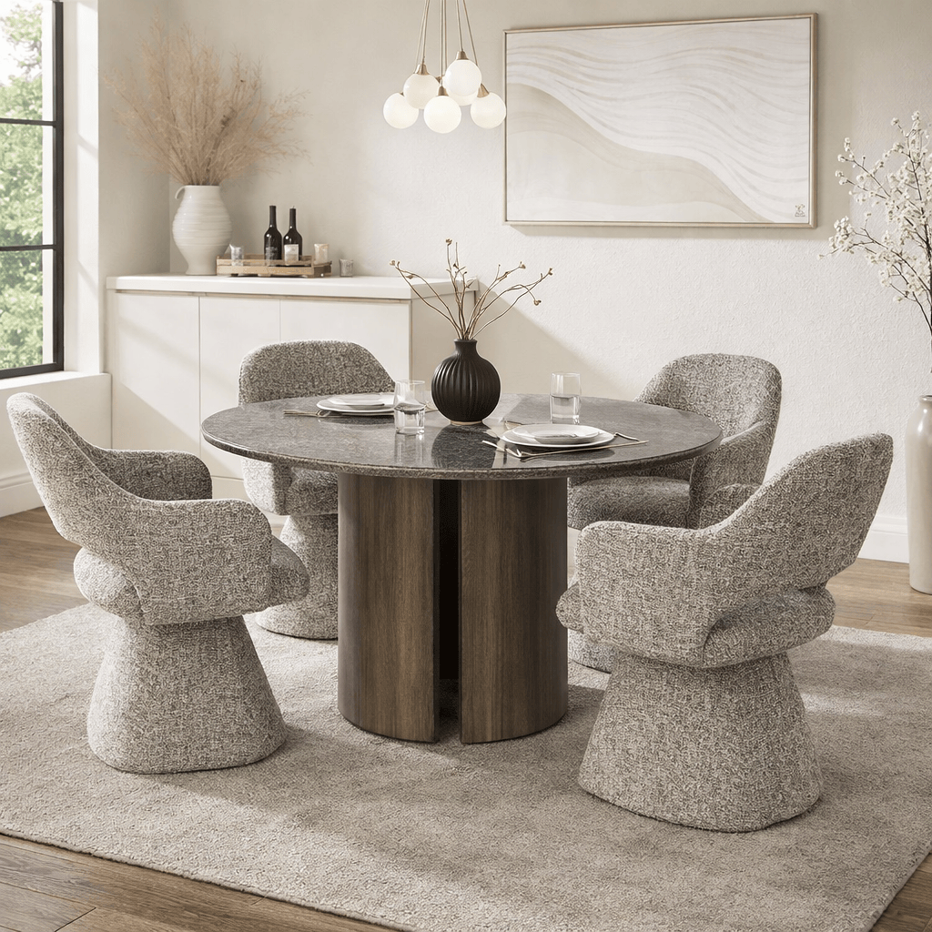 Furniture  -  Strato Dining Table & 4 Amanda Chairs  -  60485203