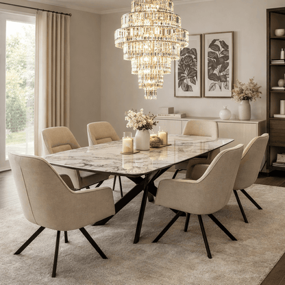 Furniture  -  Santiago Dining Table & 6 Amy Chairs  -  60485211
