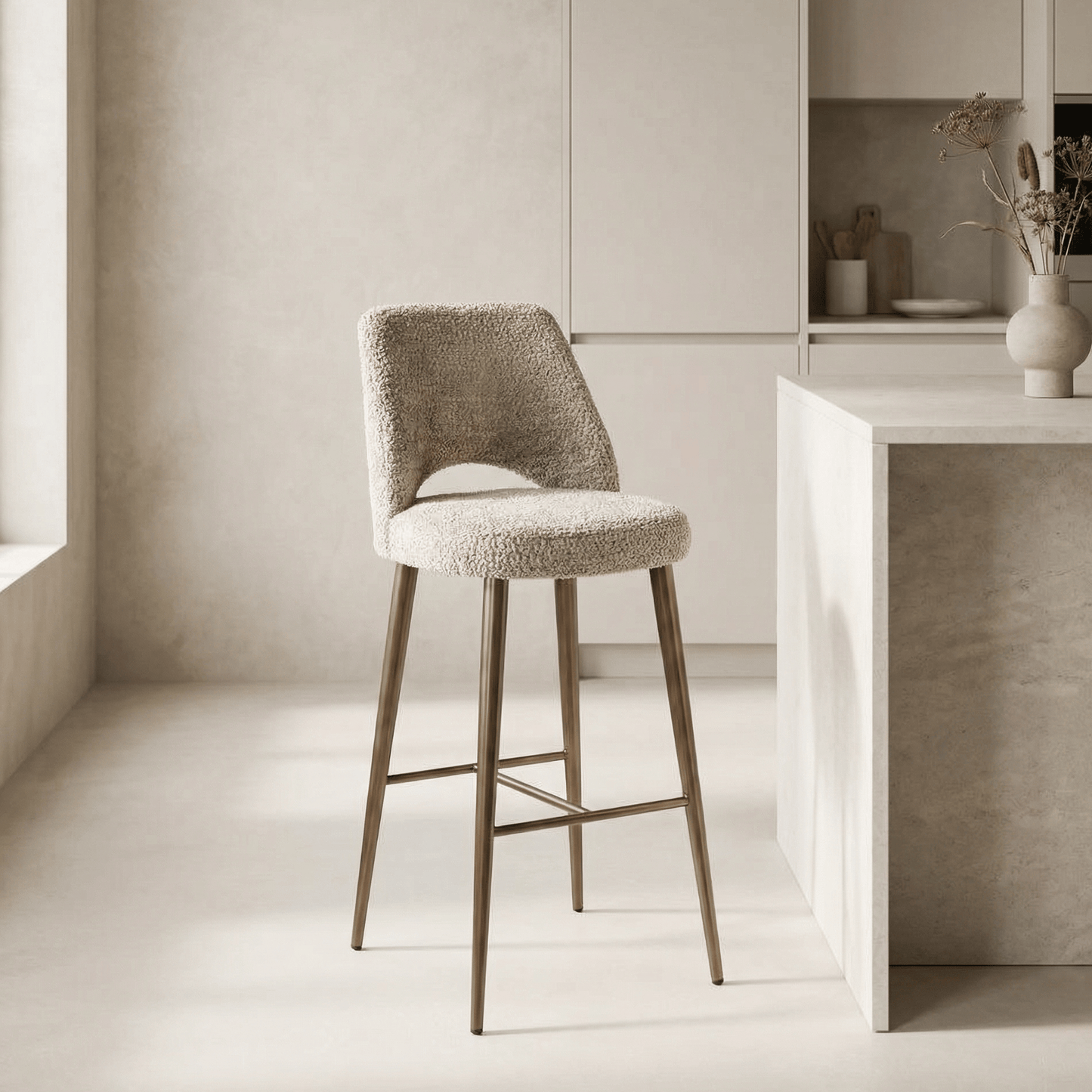 Furniture  -  Richmond Delphine Barstool - L Nature  -  60485239