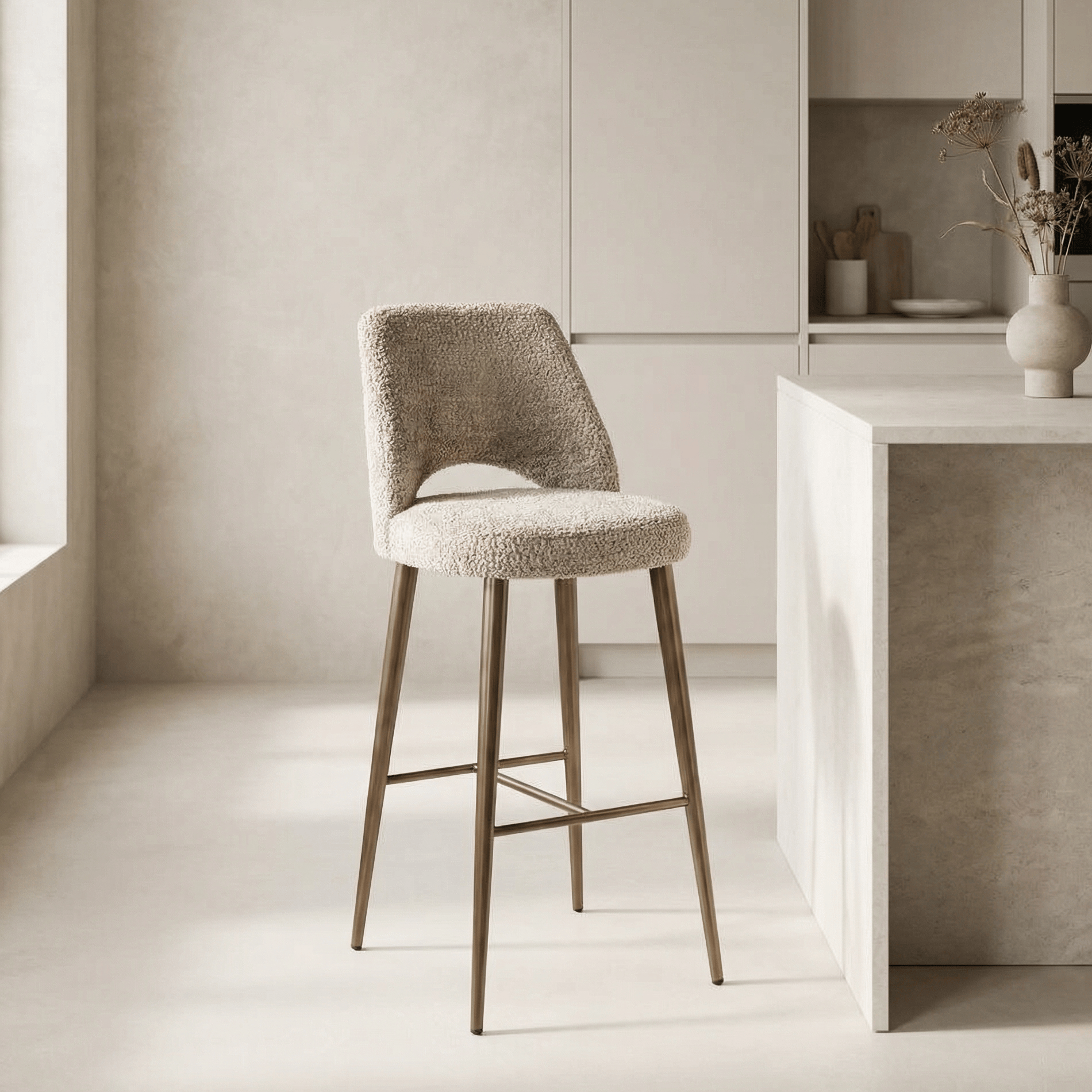 Furniture  -  Richmond Delphine Barstool - L Nature  -  60485239