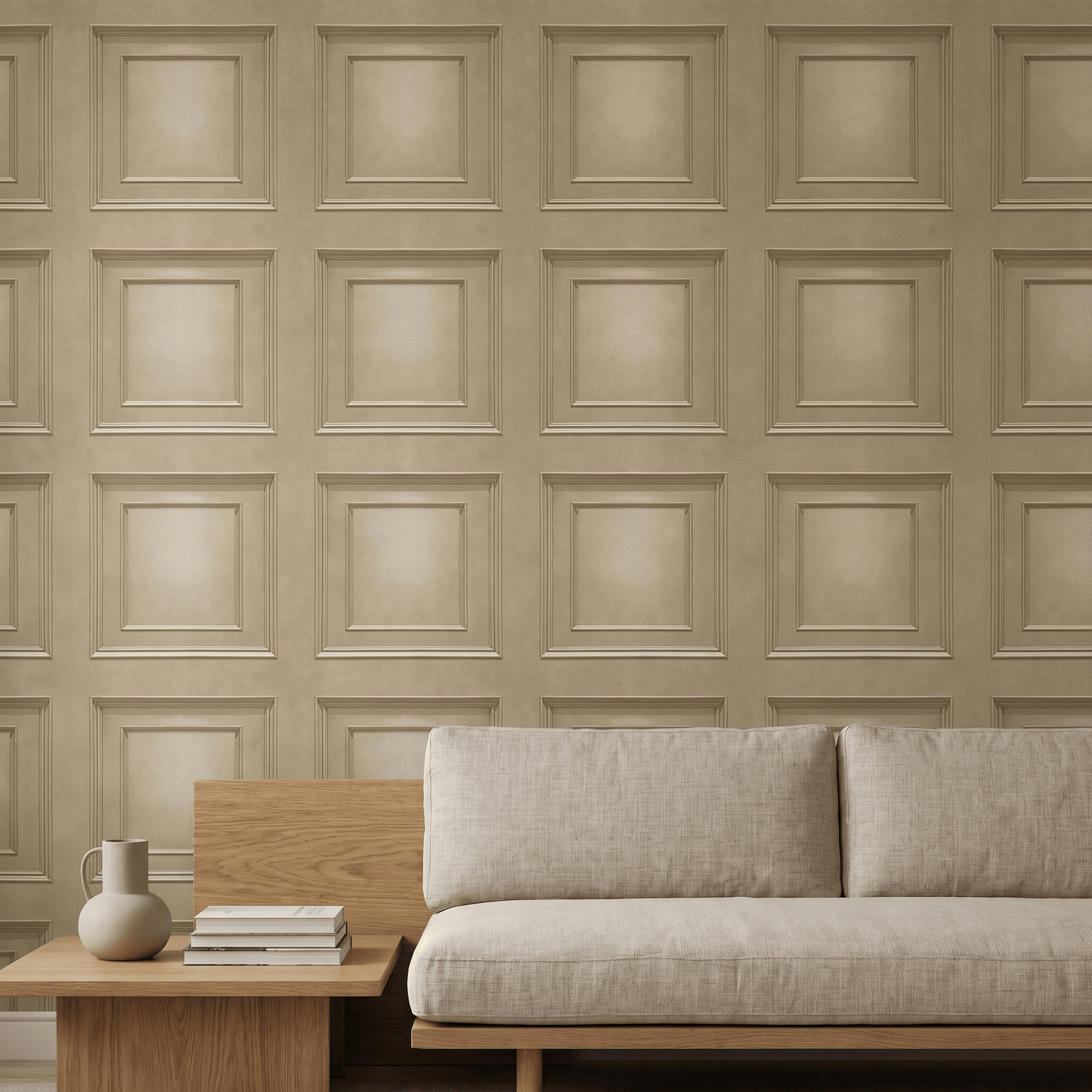 Belgravia Amara Champagne Wallpaper - 7401