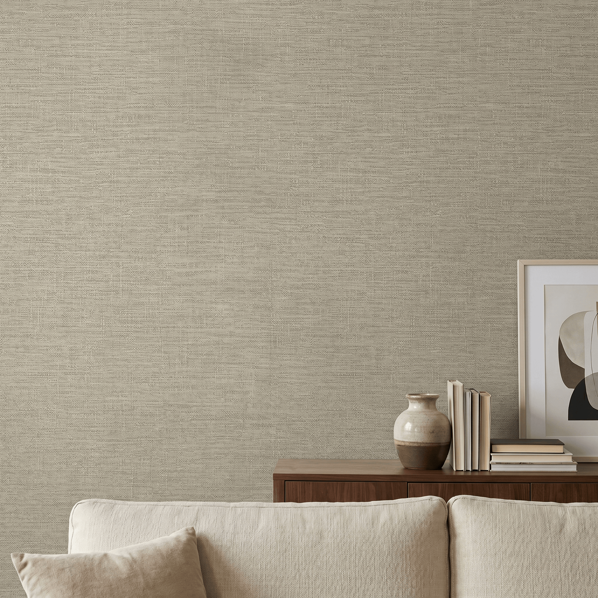 Wallpaper  -  Grandeco Telma Taupe Wallpaper - 199504  -  60485313