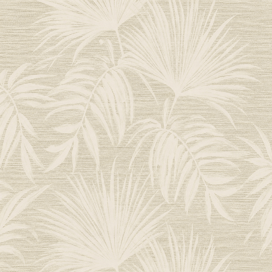 Sample  -  Holden Grasscloth Leaf Cream Sample - 66220  -  60485334