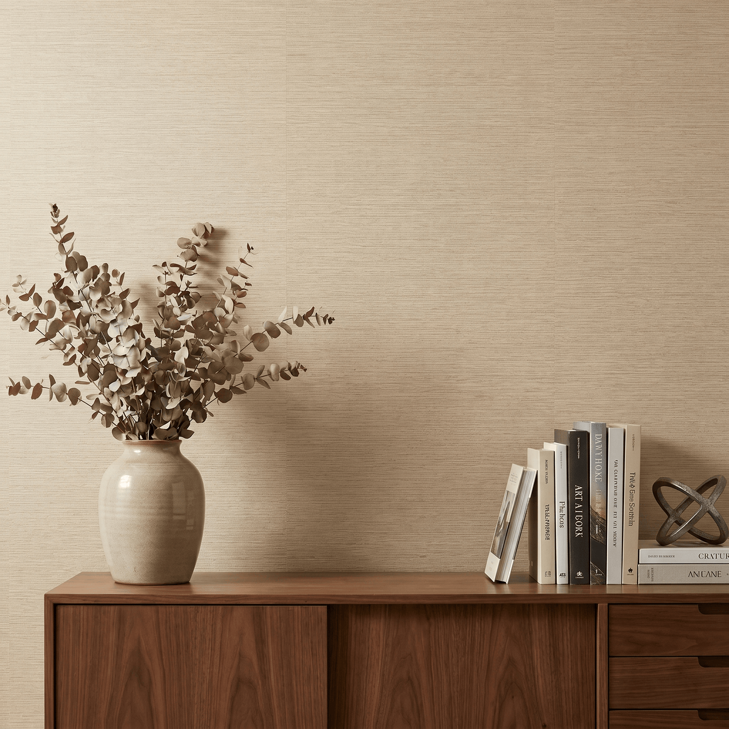 Wallpaper  -  Holden Grasscloth Texture Cream Wallpaper - 66230  -  60485339