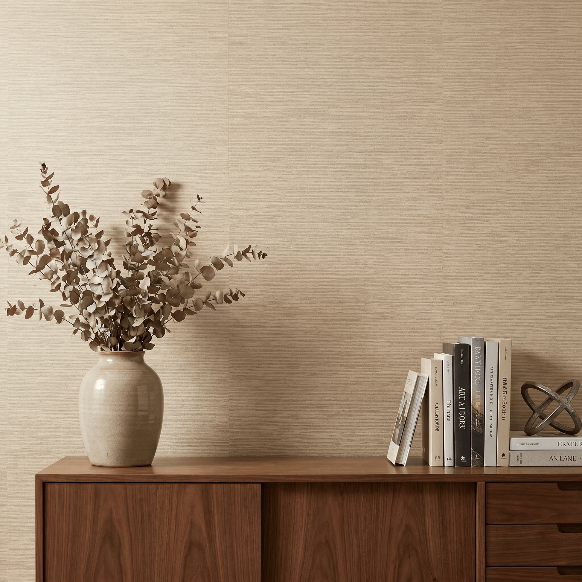 Wallpaper  -  Holden Grasscloth Texture Cream Wallpaper - 66230  -  60485339