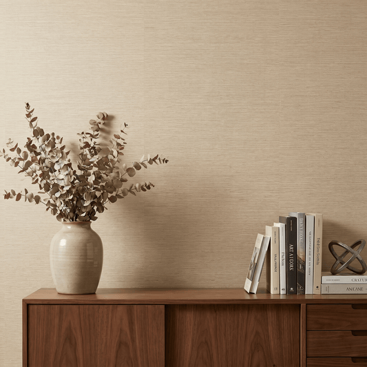 Wallpaper  -  Holden Grasscloth Texture Cream Wallpaper - 66230  -  60485339