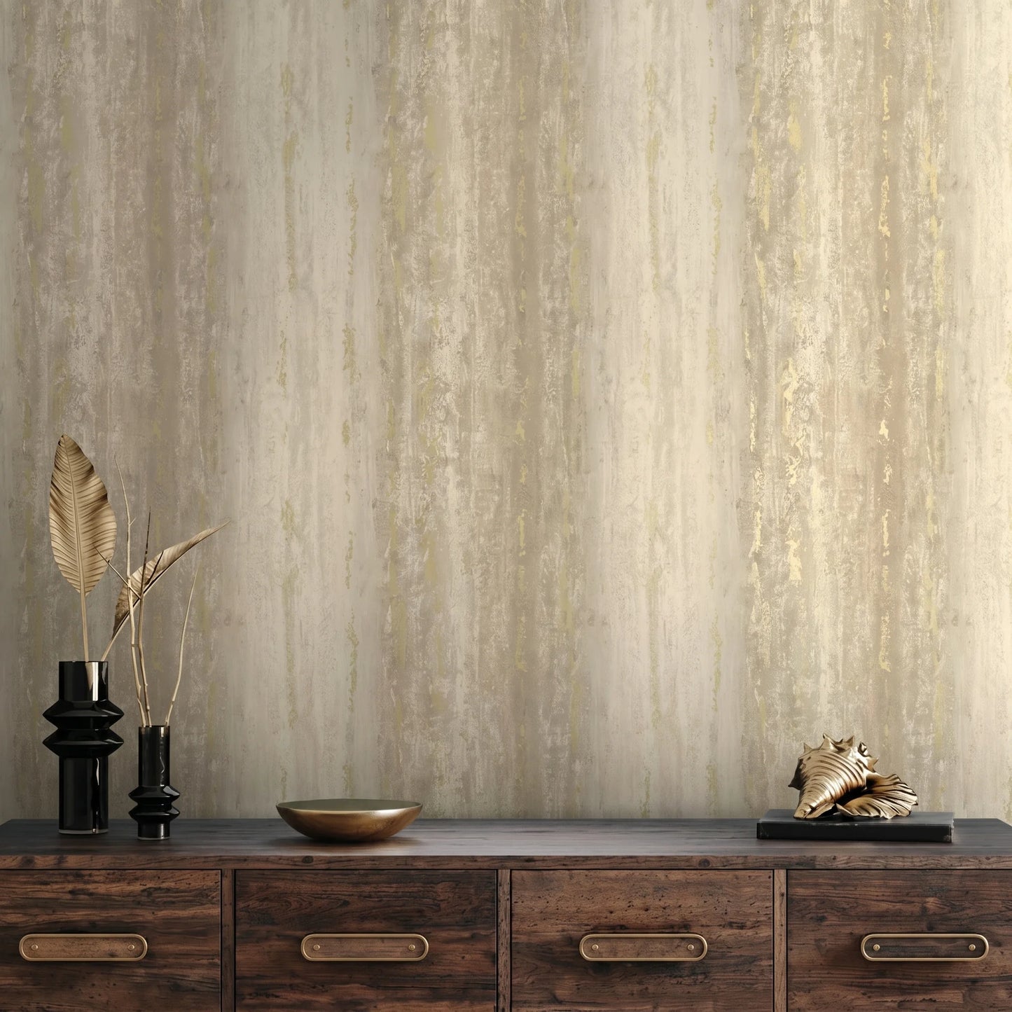 Wallpaper  -  Holden Distressed Stripe Beige Wallpaper - 66241  -  60485347