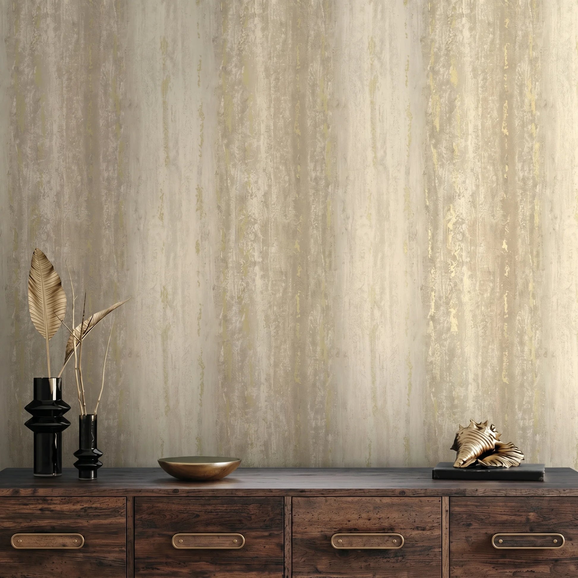 Wallpaper  -  Holden Distressed Stripe Beige Wallpaper - 66241  -  60485347