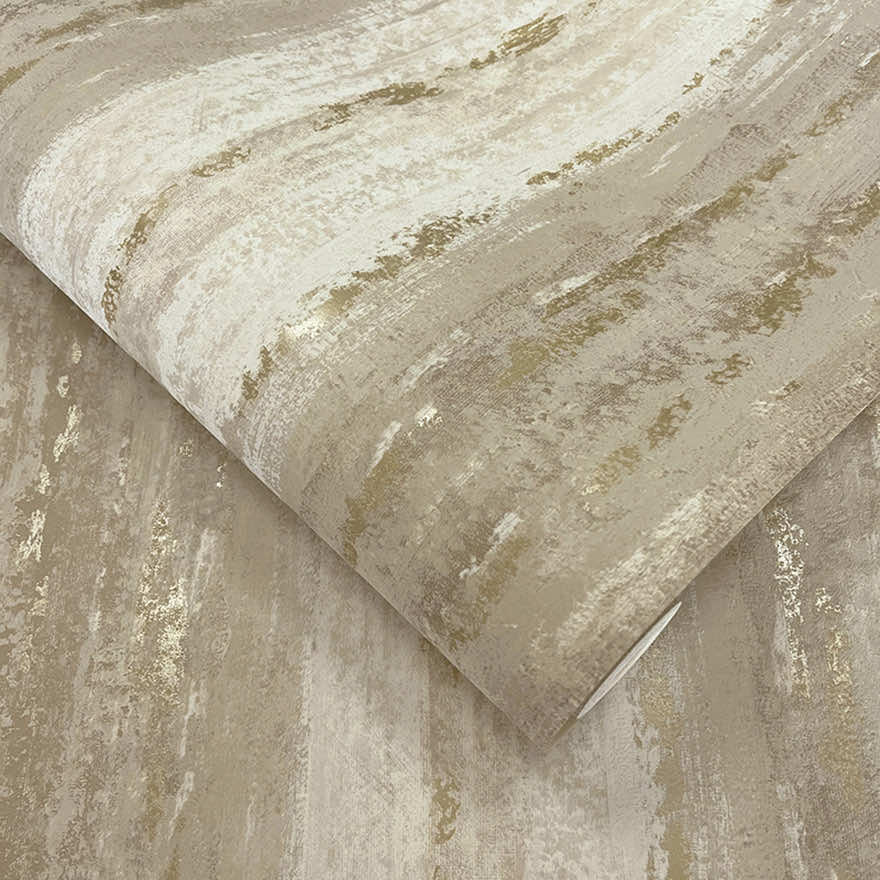 Wallpaper  -  Holden Distressed Stripe Beige Wallpaper - 66241  -  60485347