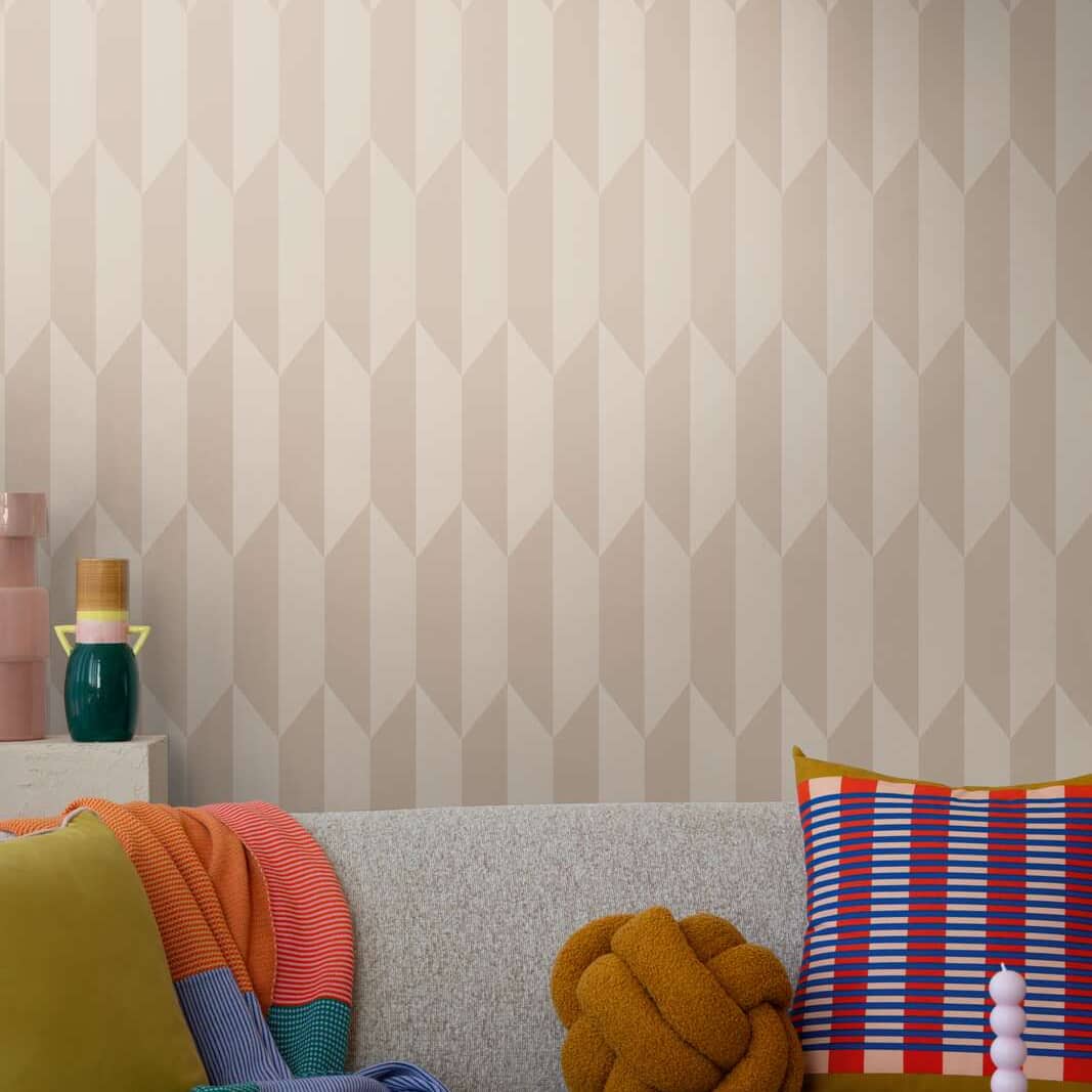 Wallpaper  -  A.S Cosmo Metallic Beige & Cream Graphical - 790861  -  60485355