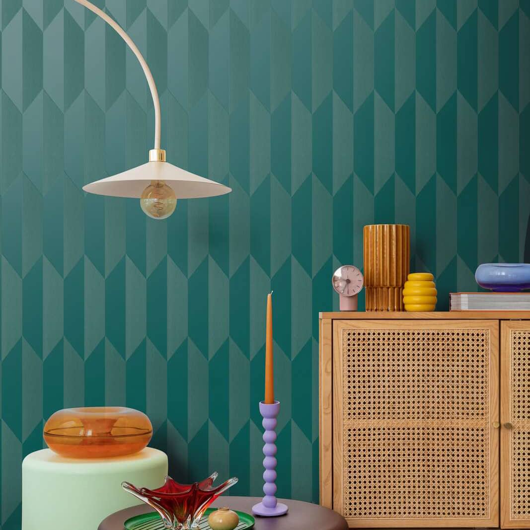 Wallpaper  -  A.S Cosmo Metallic Blue & Green Graphical - 790867  -  60485363