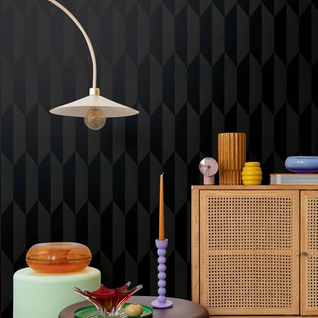 Wallpaper  -  A.S Cosmo Metallic Black Graphical - 790868  -  60485365