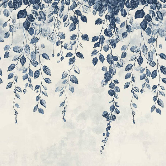 Wallpaper  -  A.S Cosmo Blue & Cream Nature Wallpaper - 791445  -  60485371