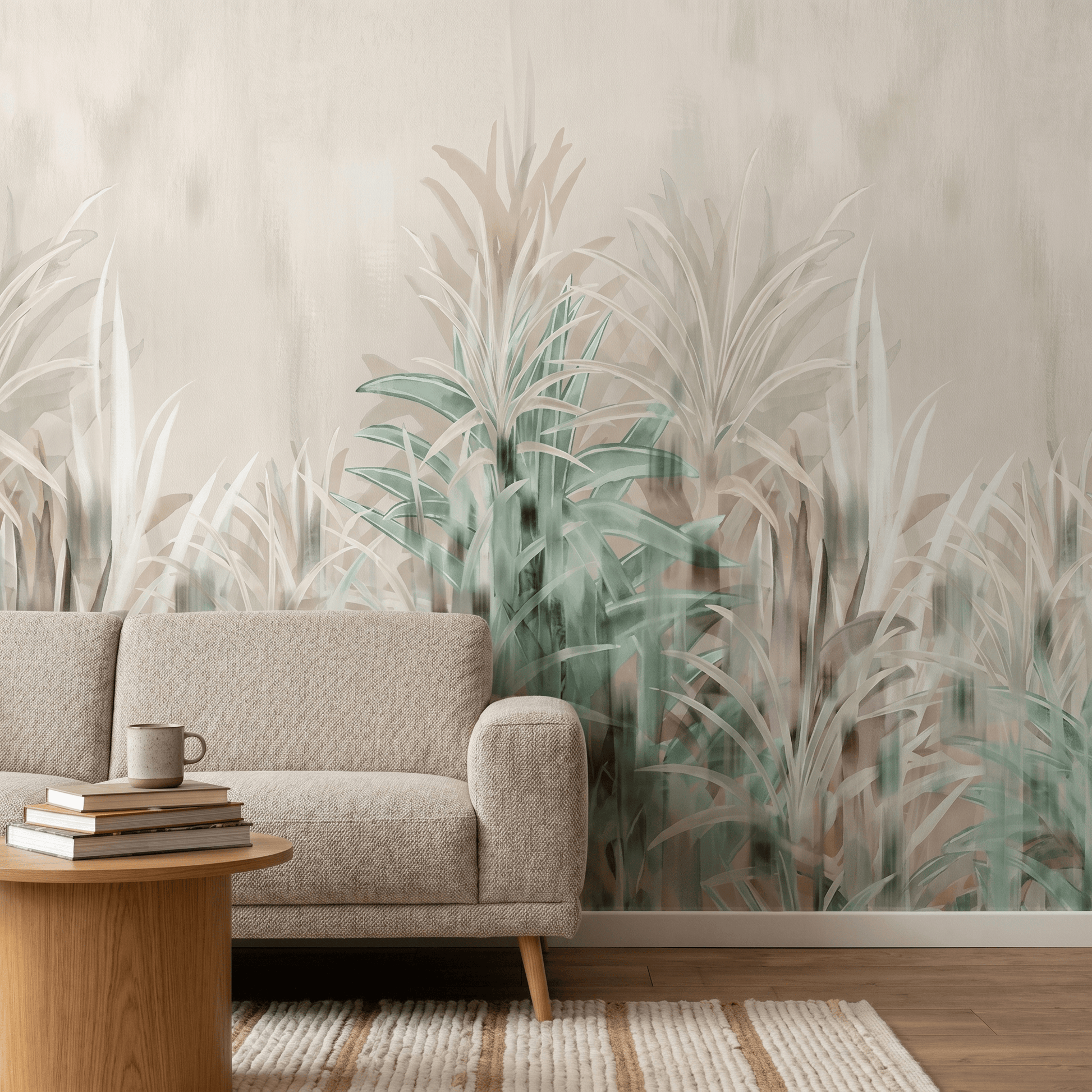 Wallpaper  -  A.S Cosmo Beige/Cream/Green Nature Wallpaper - 791459  -  60485375