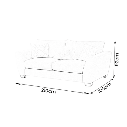 Furniture  -  Hetty 3 Seater Sofa  -  60485431