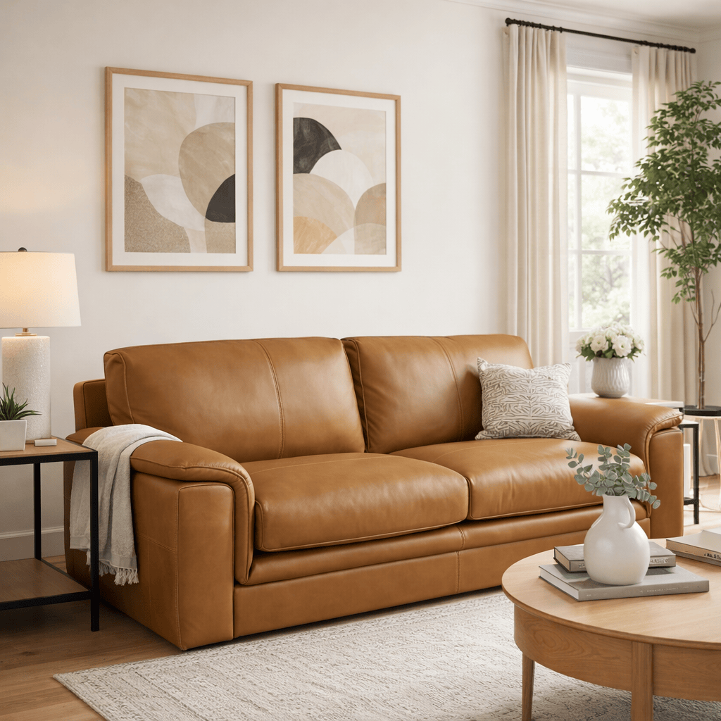 Active  -  SUPERB TODD 3 SEATER SOFA - TAN  -  60485441