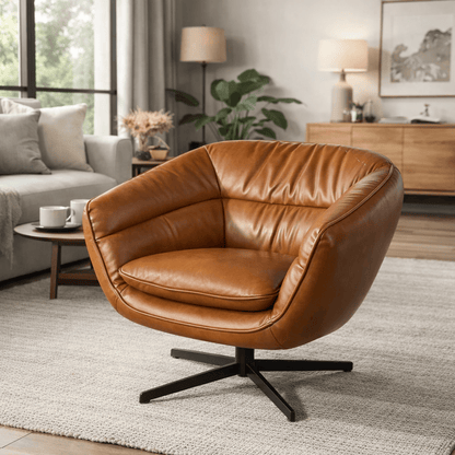 Active  -  SUPERB STOCKHOLM SWIVEL CHAIR - SADDLE  -  60485449