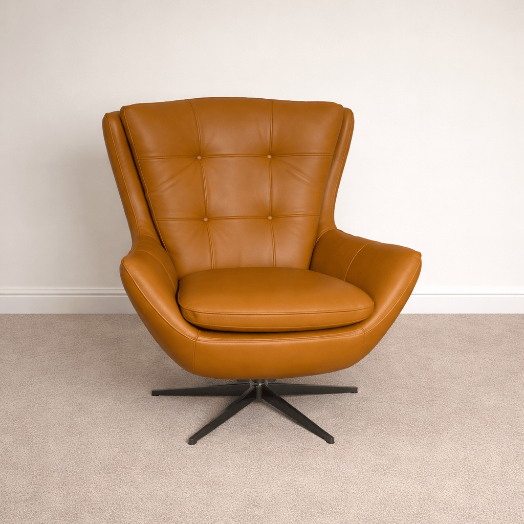 Active  -  SUPERB COPENHAGEN SWIVEL CHAIR - TAN  -  60485451