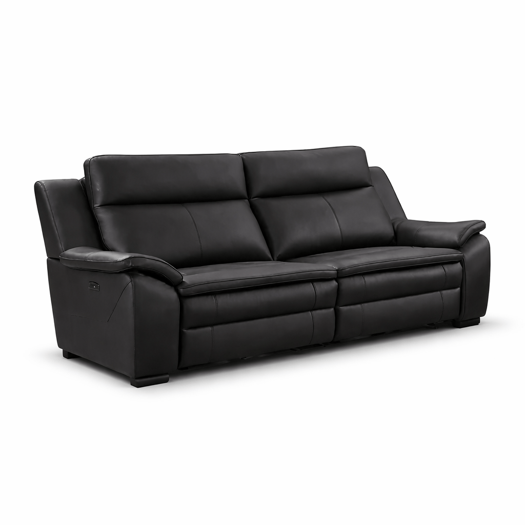 Furniture  -  Chicago 3 Seater Sofa - Black  -  60485454