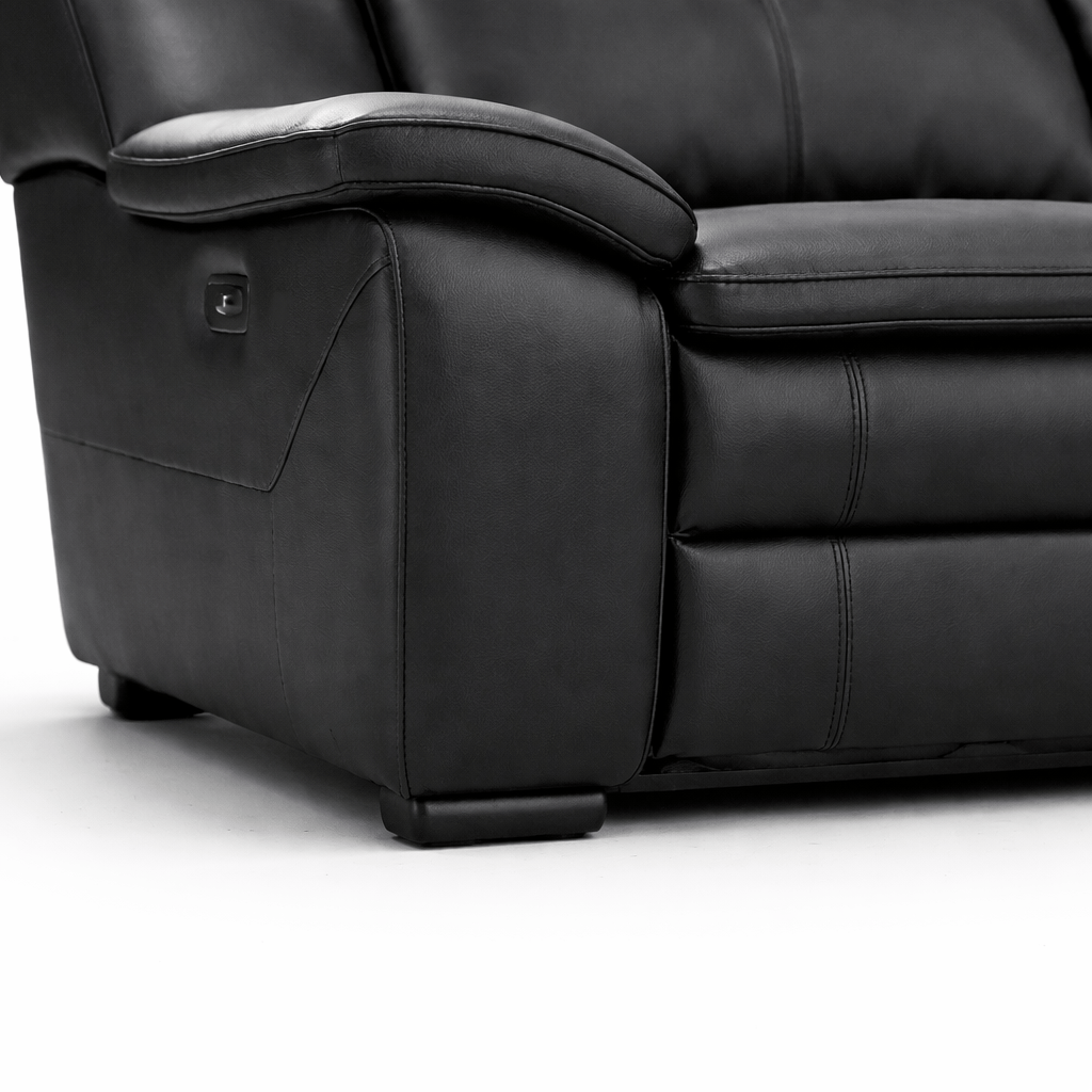 Furniture  -  Chicago 2 Seater Sofa - Black  -  60485455