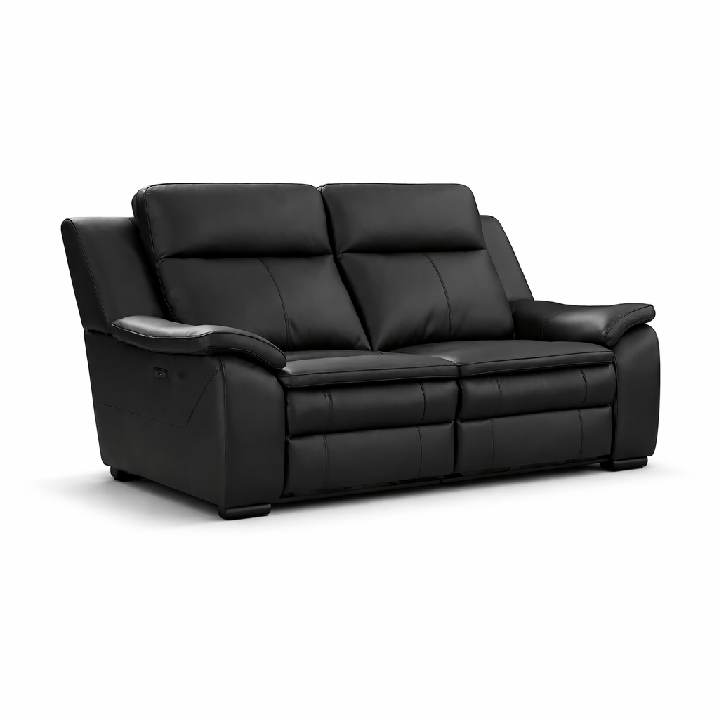 Furniture  -  Chicago 2 Seater Sofa - Black  -  60485455